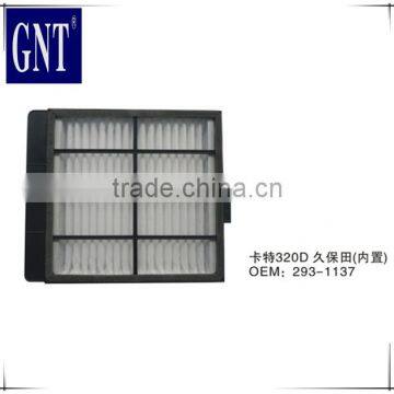 low price 293-1137 cabin air filter E320D Kubota excavator parts