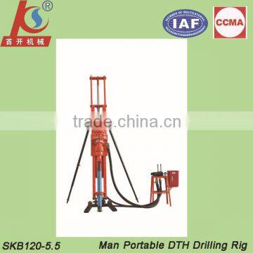 SKB120-5.5 electric dth mobile drilling rig for rock blasting