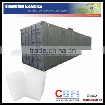 Newest design 8 tons/day containerized block ice manufacture for sale