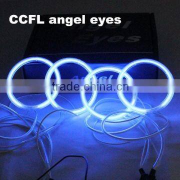 full circle car ccfl angel eyes rings circle 80mm blue Car Angel Halo Eyes Ring CCFL Car Light Rings Headlights