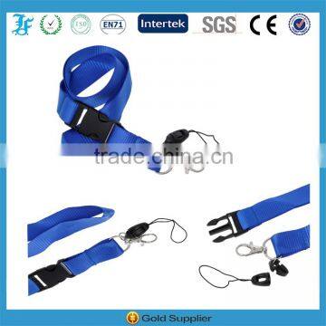 Detachable Dual Lanyards ID Metal Clasp and Loop Clip