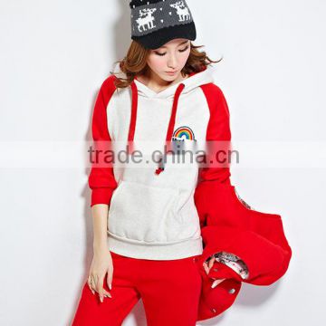 new design long sleeve track suit for ladies