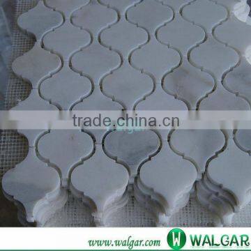 White Marble Polished Mosaic Tile