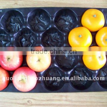 China Samples Fresh Fruits Packaging Black Container Tray