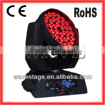 36 pcs 4 in 1 10w RGBW leds zoom moving heads bright light (WLEDM-11-4)