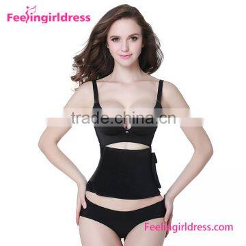 Black slimming corset waist body shaper belt