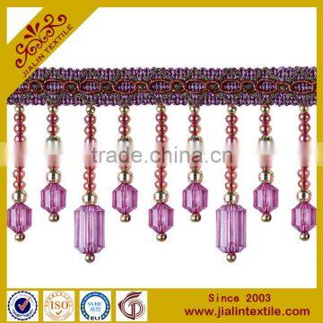 wholesale decorative acrylic bead fringe