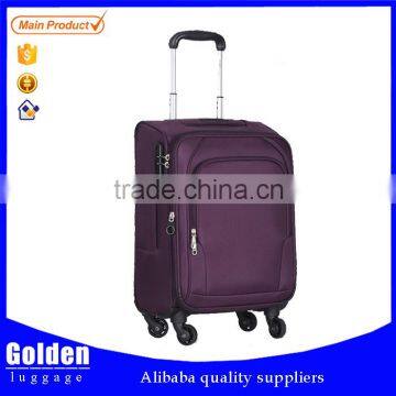 polyester trolley luggage new products luggage plastic suitcase bag