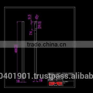 Galvanized Steel BBQ Leg N60-50 photo-2