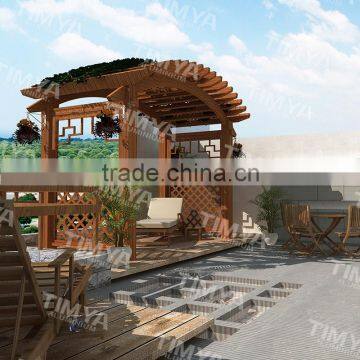 Arch Cheap Aluminium Garden Stone Column Pergola Metal