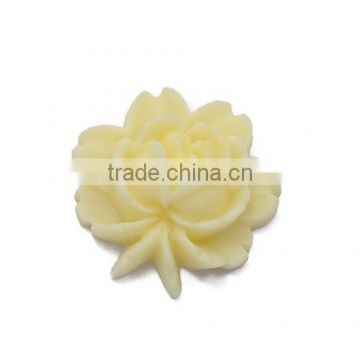 Wholesale 16.8*17.5mm Resin Flowers Jewelry Cameo