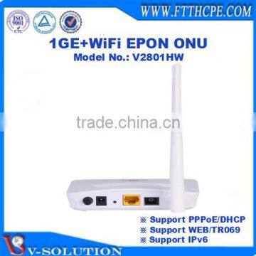 1GE+WiFi GEPON ONU Support PPPoE/DHCP/WEB/TR069 with High Performance for FTTH Solution