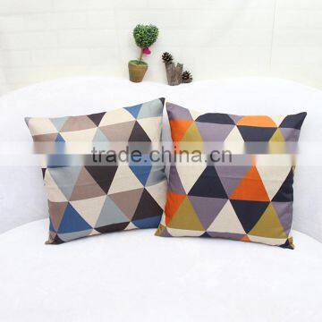 Geometric print pillow cases home decor linen cushion wholesale