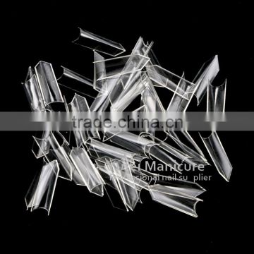 500pcs Natural color half cover False Nails Pointed nail tips