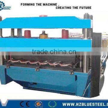 Aluminum Step Tiles Roofing Sheet Pressing machine / Tile Roof Roll Forming Machine For Sale