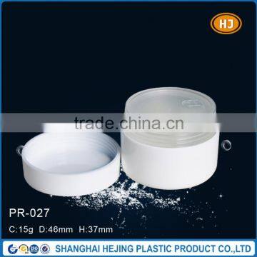 15g double-walled plastic cosmetic cream jar