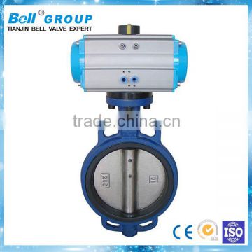 center line wafer connection pneumatic butterfly valve