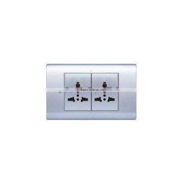 double universal electric socket