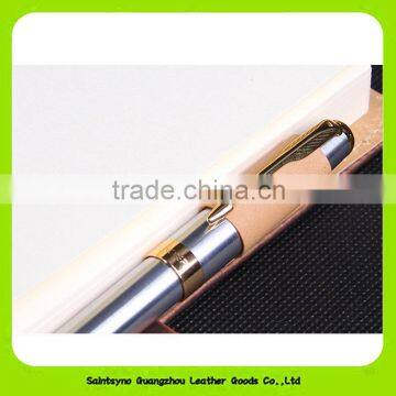 16032 Branded High End Cowhide Stationery Gift Set Leather for Christmas photo-4