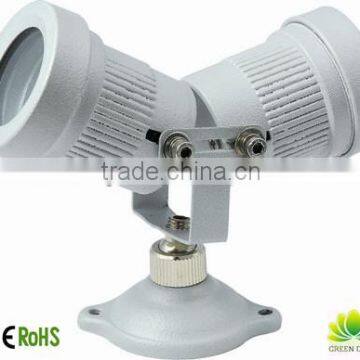 water proof High Power 2*1W Double-Head white color LED Outdoor Spot light