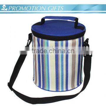 2015 New Style Barrel Shape Insulated Mens Lunch Cooler Bag With Durable Hard Liner photo-2