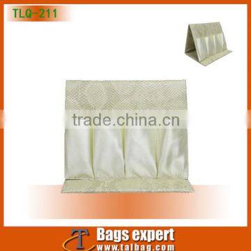 Female travel makeup display