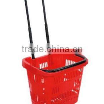 RH-BPR31 31L Rolling Basket With Wheels Collapsible Shopping Basket