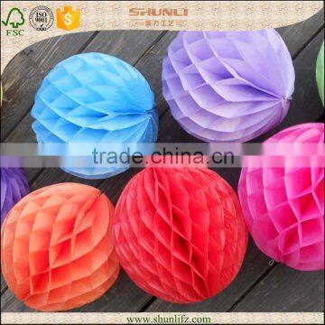 Round tissue paper honeycomb balls theme birthday party supplier