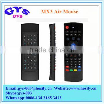 Hot Sales MX3 Fly Mouse 2.4GHz Wireless Air Mouse with Keyboard Android TV Remote Control