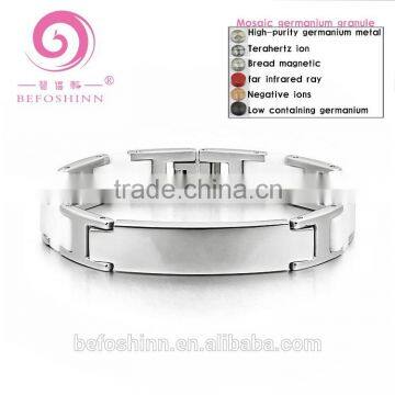 Newly Developed White Zirconia Ceramic Bracelet with 99.999%Germanium manufacturers