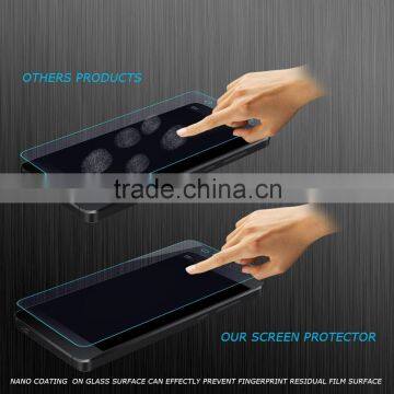 Top Quality Anti-fingerprint tempered glass screen protector for mobile phone