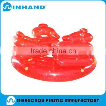 Air Mattress/ Red Transparent Float Loungers/water Bed Float/air Mattress Camping/pool Float /inflatable Pool Float photo-2