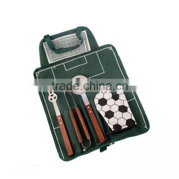 BSCI BBQ Football Tool Sets with cotton footbal gloves