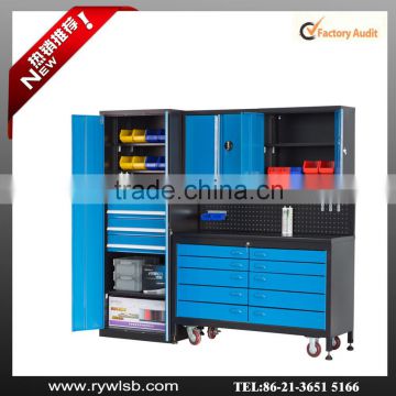 China factory iso high quality iron locker shelf, garage cabinet