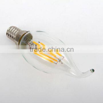 LED Filament Bulb 110V 220V E14 C35 Candle Light 2W 4W Dimmable 360 Degree photo-2