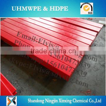 irregular UHMWPE/HDPE UHMWPE slid way for Conveyor wear strips with wearing strip anti slip