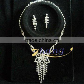 fashion design rhinestone bridal jewelry set