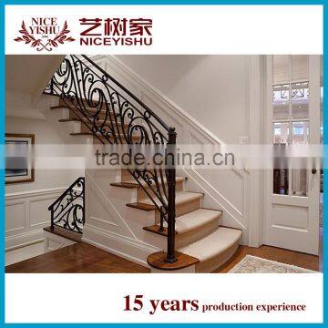 galvanized wrought iron door stair railing / iron handrails design