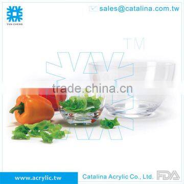 Classical Acrylic Plastic Clear Salad Bowl