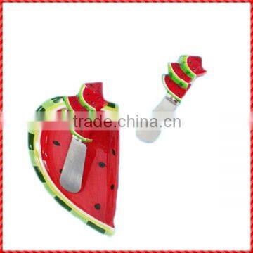 Funny custom ceramic watermelon cheap butter knife