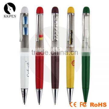 KKPEN High end best brand plastic liquid floating ball pen for promotion and gift