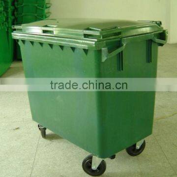 660 liter industrial steel waste bin