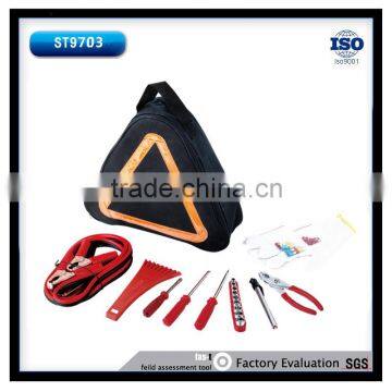 31pcs Emergency Tool Set Including Ice Stripper Booster Cables Working Gloves