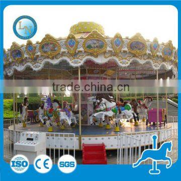 Amusement Park Carousel Ride Kids Fairground Merry go Round Carousel Horse for Sale