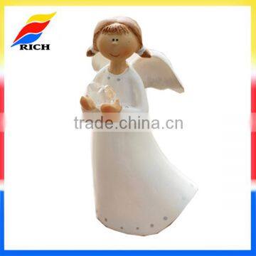 customized OEM resin angel figurine wedding figurine