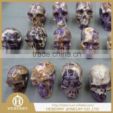 Wholesale Assorted Hand Carved Crystal amethyst Skull good for Decoration