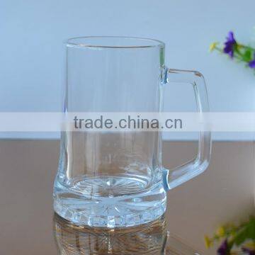 Classic beer glass mug with thick bottom