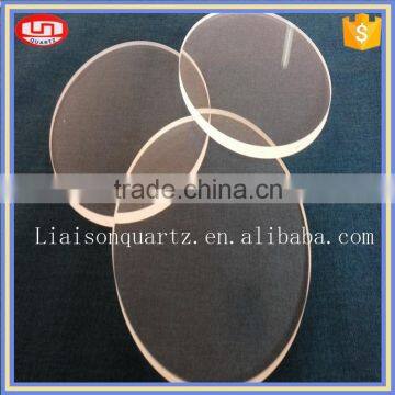 Polished Surface Round Silica Glass Plate