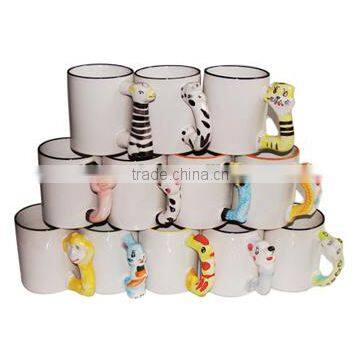 Popular Top Grade sublimation blank Ceramic Animal Mug