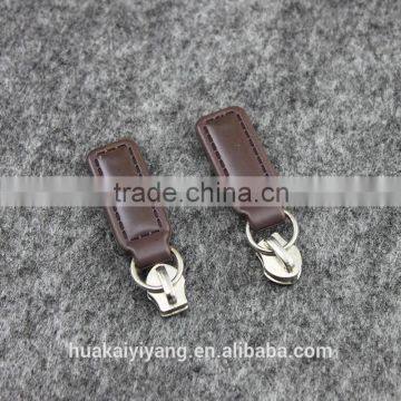 2# Metal Sliders for Luggage, N/L Metal Sliders with Leather Puller